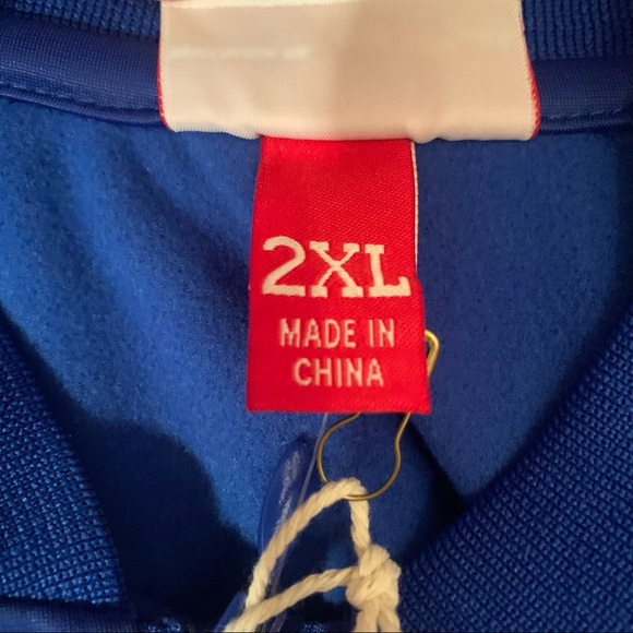 NWT MITCHELL & NESS GOLDEN STATE WARRIORS BLUE WARM UP JACKET Size 2XL Curry - Picture 5 of 6